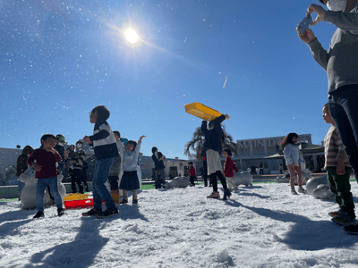 前回雪遊びイベント(2022年12月24・25日)”ホワイトクリスマス”の様子