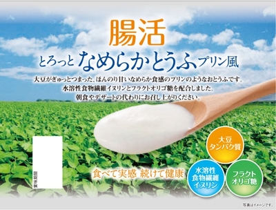 腸活 とろっとなめらかとうふプリン風