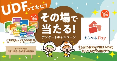 7月11日(月)は『ユニバーサルデザインフードの日』 日本介護食品協議会20周年記念 「UDFってなに？アンケートキャンペーン」