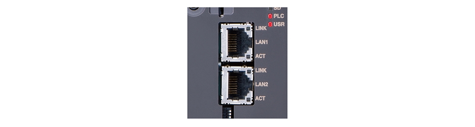 2つのEthernetポート