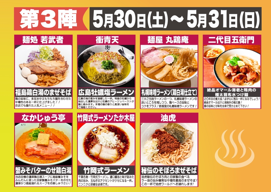 3陣ラインナップ