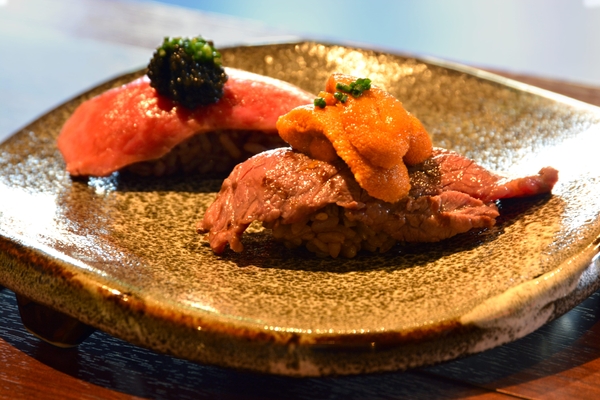 フレンチシェフが作る肉寿司