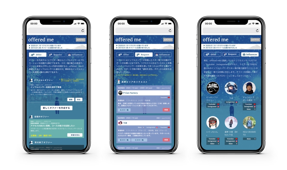 offered me 使用イメージ