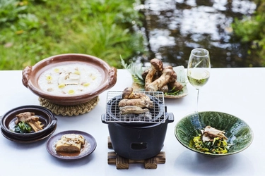 星のや軽井沢（長野県・軽井沢） 香りに酔う休日の朝 「松茸とシャンパーニュ朝食」登場 開催期間：2018年9月10日～10月10日　