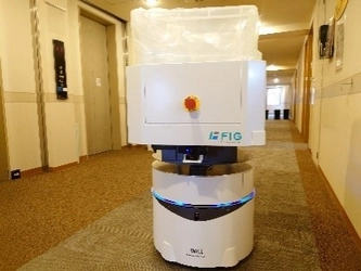 国内初！無人配送ロボットを活用し宿泊療養施設での 運搬業務のフルオートメーション化を実装　 ～新型コロナ禍での課題解決に県内企業グループの技術を結集～