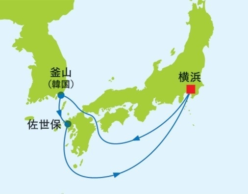太平洋クルーズ地図画像