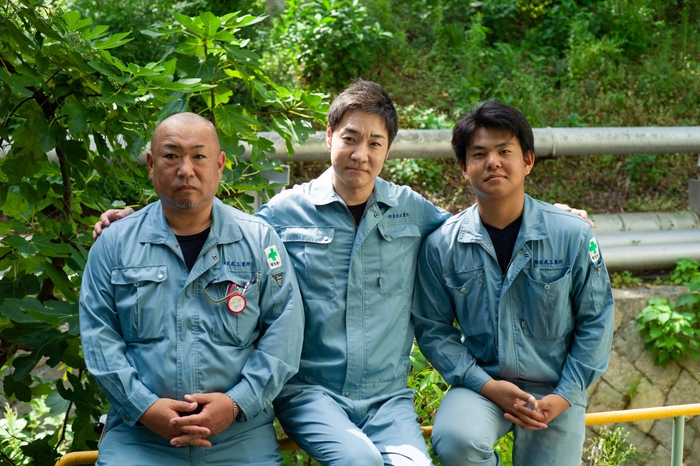 西村雄一さん（写真左）、金近右太さん(写真中央）、魚谷琉那さん（写真右）