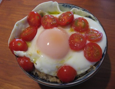 オリーブオイル卵かけごはん