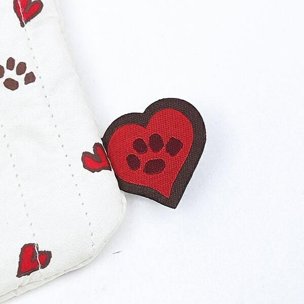 スヌーピー足跡ハート