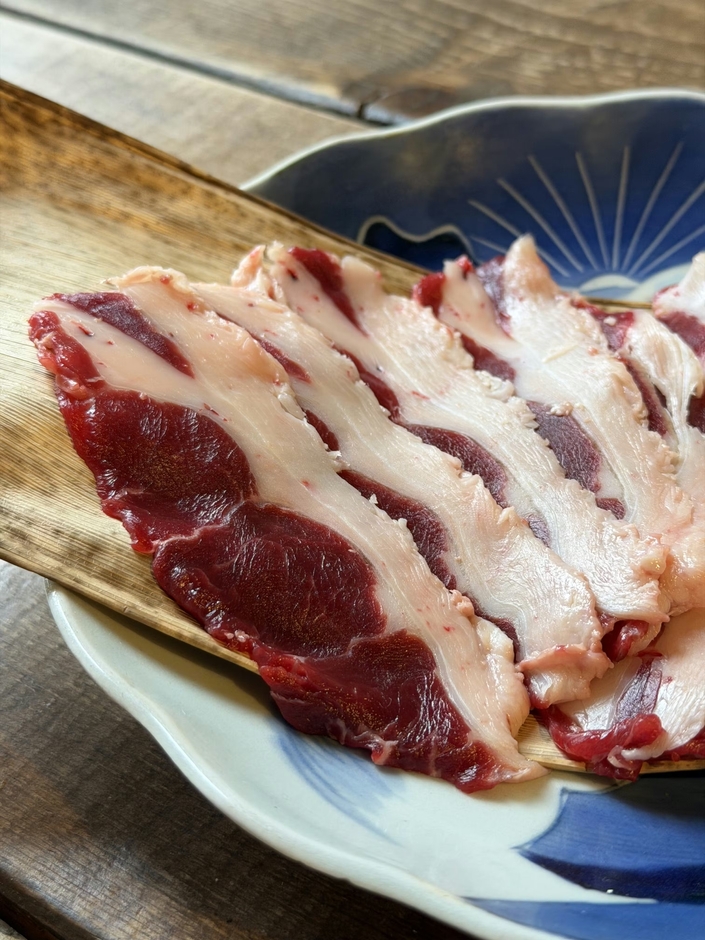 熊鍋用の熊肉スライス