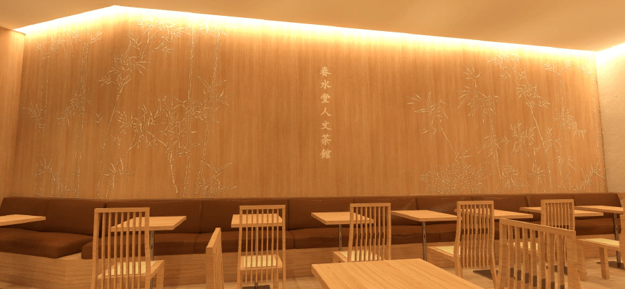 ゆったりとくつろげる店内