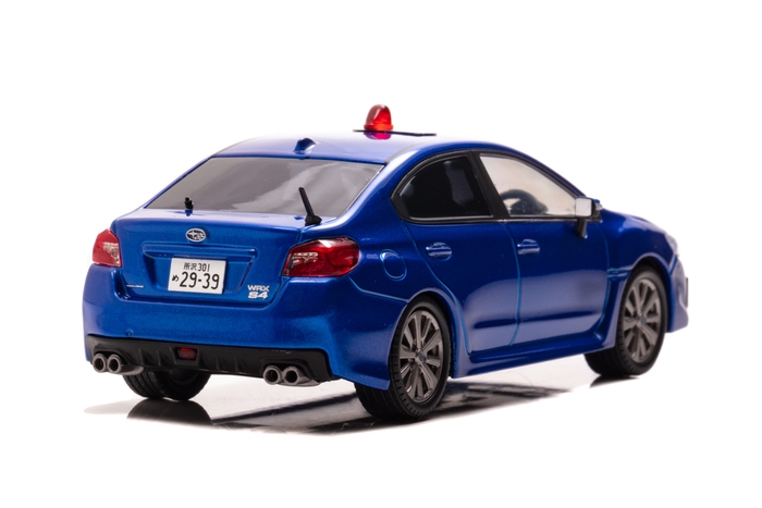 1/43 スバル WRX S4 2.0GT Eye Sight (VAG) 2019 埼玉県警察高速道路交通警察隊車両(覆面 青):右後