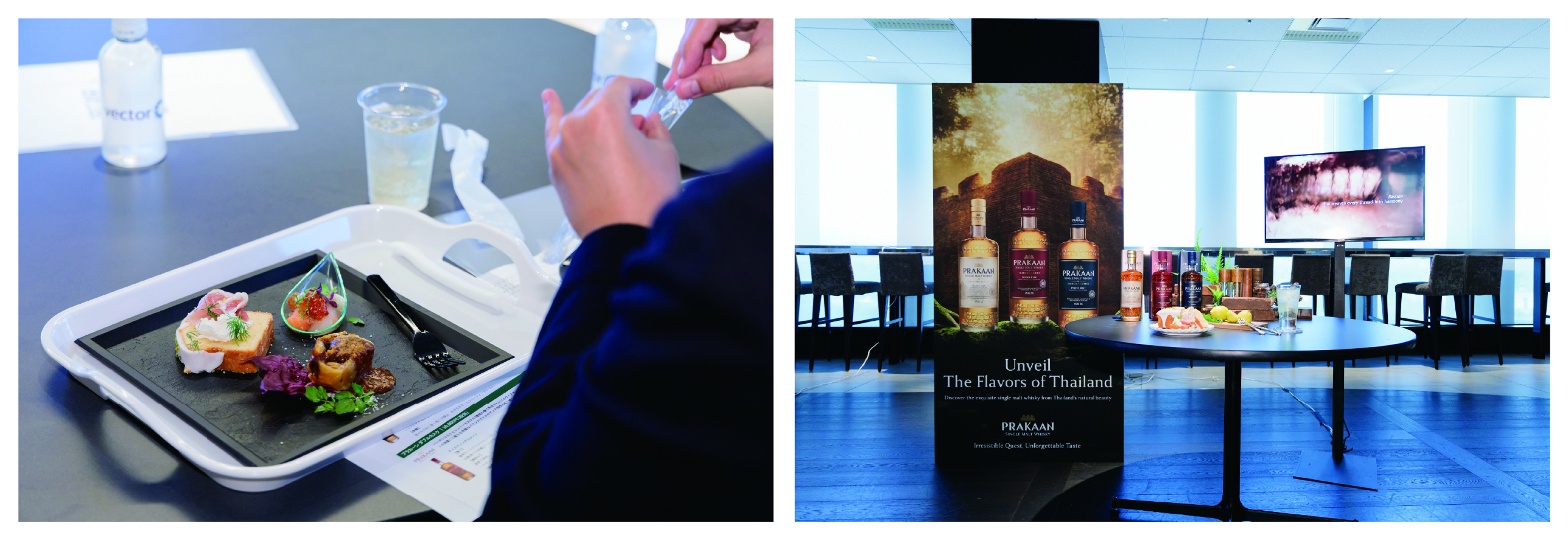 ペアリングメニュー・展示風景