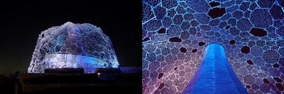 六甲山光のアート Lightscape in Rokko 冬バージョン「冬はつとめて」