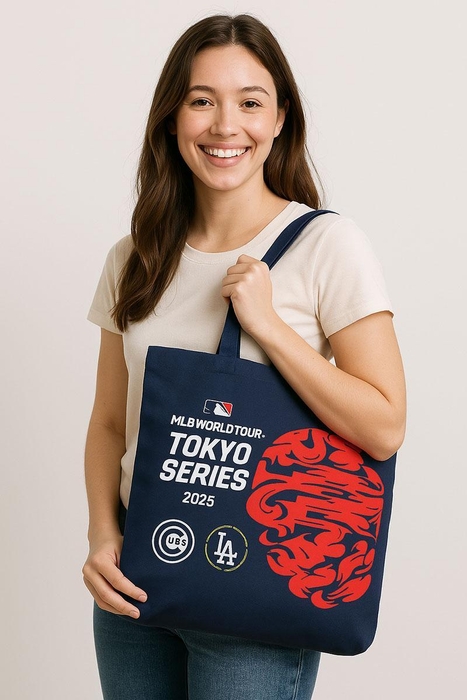 NAVY & RED / MLB東京ツアー限定デザイン / トートバッグ