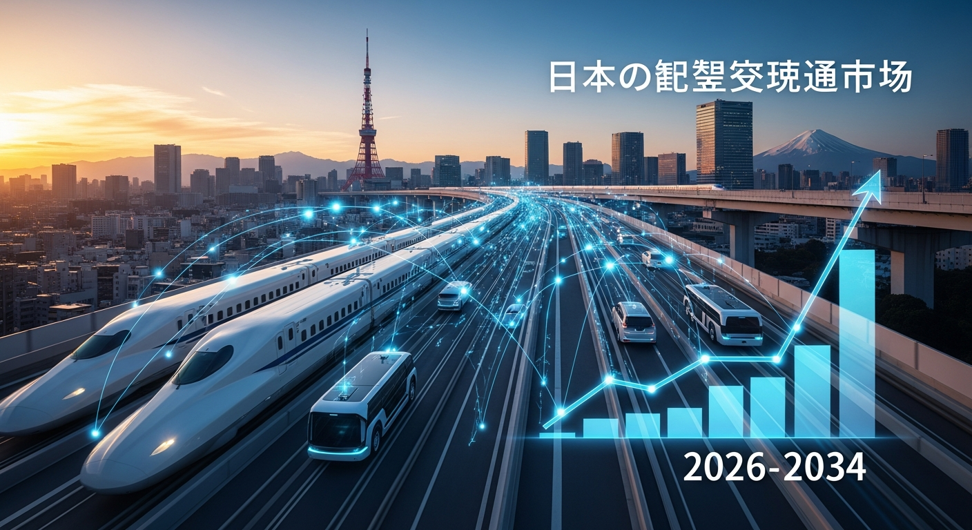 日本のスマート交通市場は成長軌道に乗り、2034年までに153億米ドル規模に達する見込み | 年平均成長率8.27%で成長