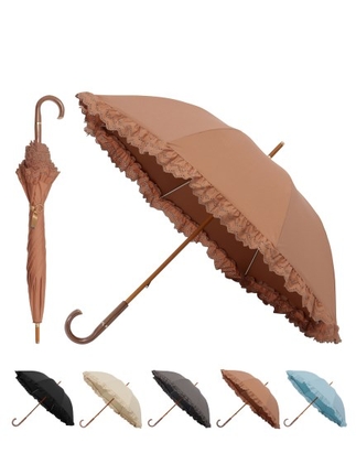 GRACY(グレイシー) アイレッドレースフリル 日傘