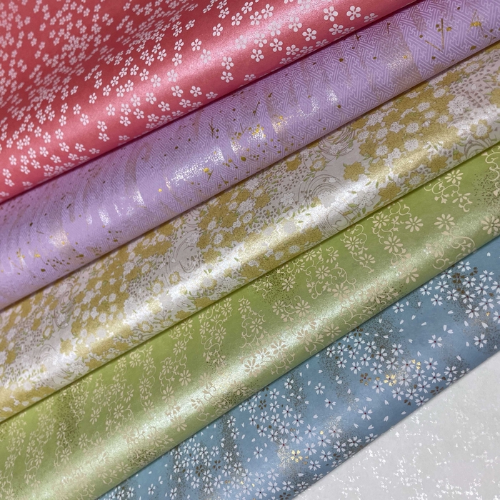 しのぶふみに使用 手染め友禅和紙