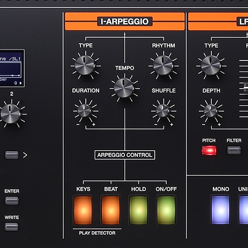 「I-ARPEGGIO」のコントロール部