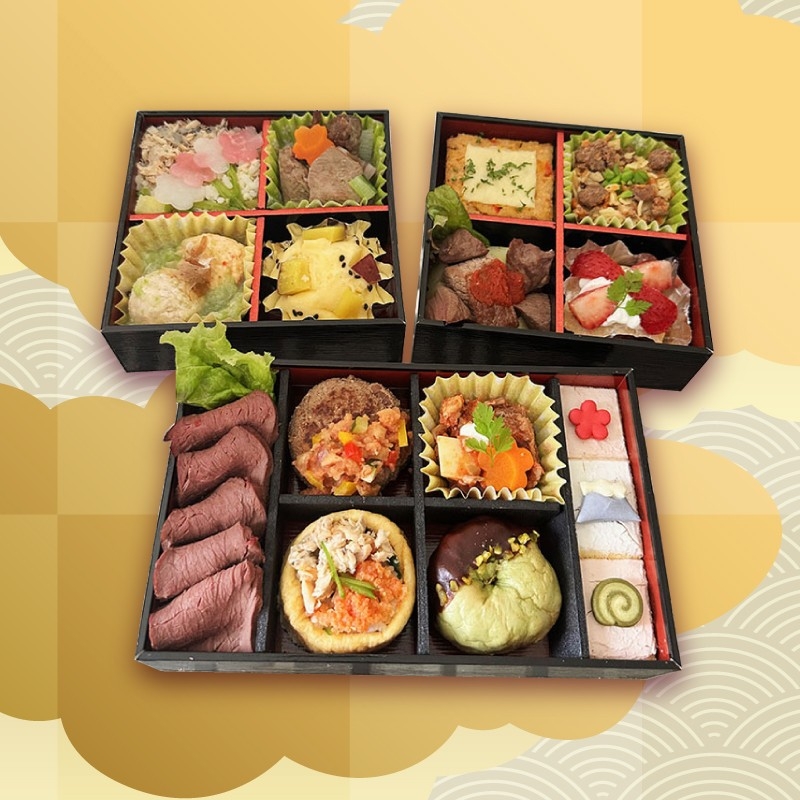 おせち 和の段、洋の段、プレシャスの段 は、1つずつでもセットでも購入可能