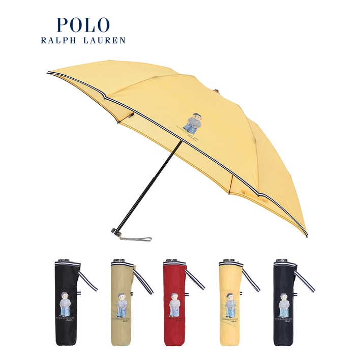 ポロラルフローレン折りたたみ傘 軽量ポロベア21-119-10797-02
