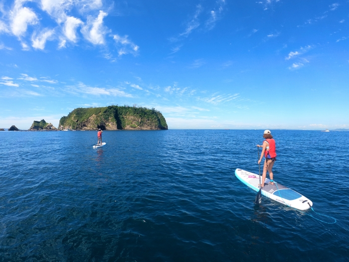 沖に浮かぶ東京湾最大級の島「浮島」を見ながら。