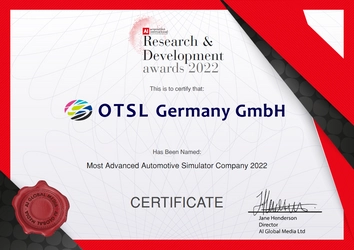 ドイツOTSL Germany GmbH、英AI Global Media Ltdから 「Research &Development Awards 2022」を受賞