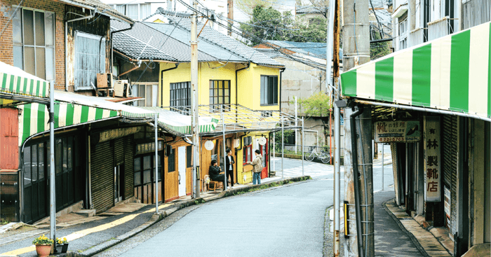 ▲舞台となる茶山エリア