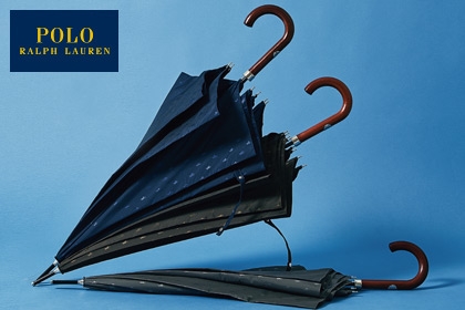 【雨傘】 ポロ ラルフ ローレン （POLO RALPH LAUREN） ロゴジャガード メンズ 長傘 
