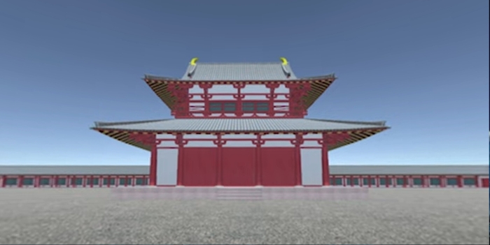 飛鳥寺のＶＲ映像（イメージ）