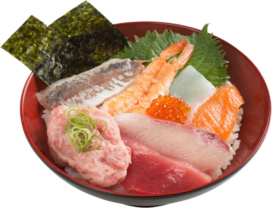 人気ネタ8種の海鮮丼