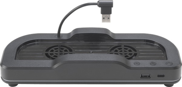 スタンド前面（画像右側）にUSB-AとType-Cポートを搭載