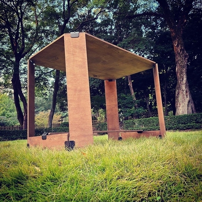 コンパネで作ったハイテーブル