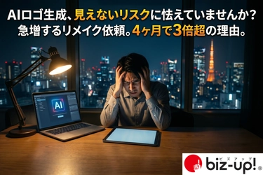 AI生成におけるデザイン・著作権侵害の不安を背景に ロゴ専門会社への作り直し依頼が4カ月で前年実績3倍超