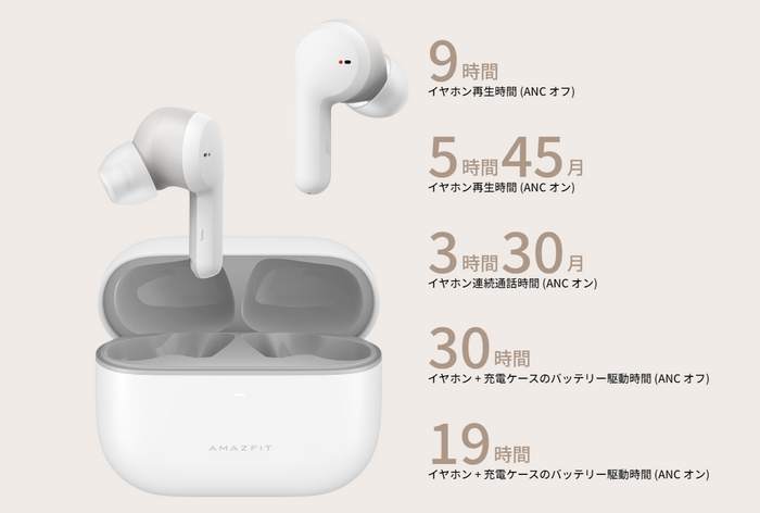 Amazfit PowerBuds Pro Battery