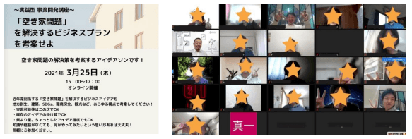 これまでの実績:2021年3月25日実施 アイデアソンの様子