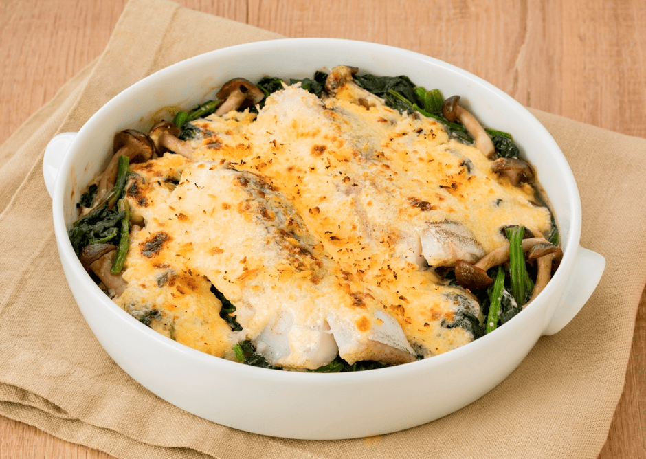 「たらのマヨグラタン」 食物繊維(1人分)6.0g