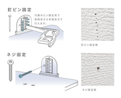 選べる取り付け方法