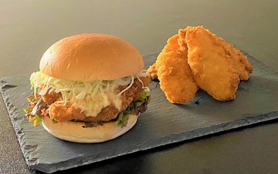 ふぐの【女王】バーガーとフライ