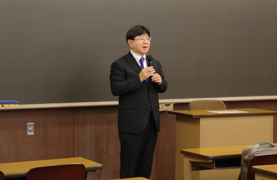 明治学院大学今尾学長による挨拶