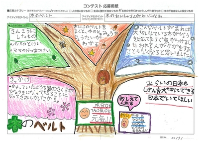 審査員特別賞 後藤 莉桜(ごとう りお)さん 木のベルト
