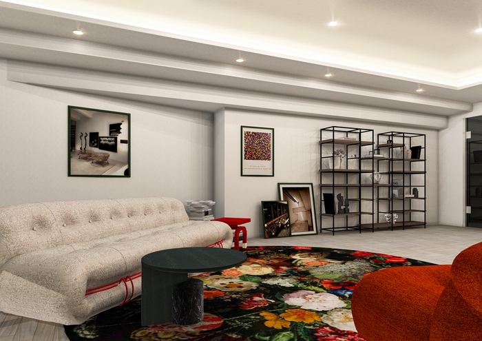 【コーディネート事例】丸みのあるデザイン家具で 個性的なパワフルリビング