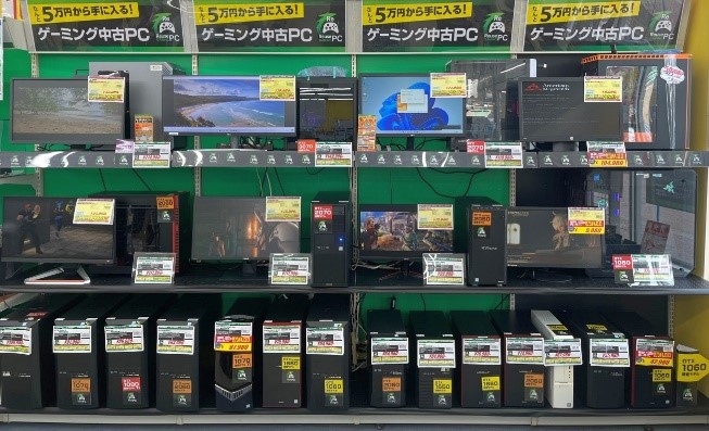 大好評のゲーミング中古PCも販売