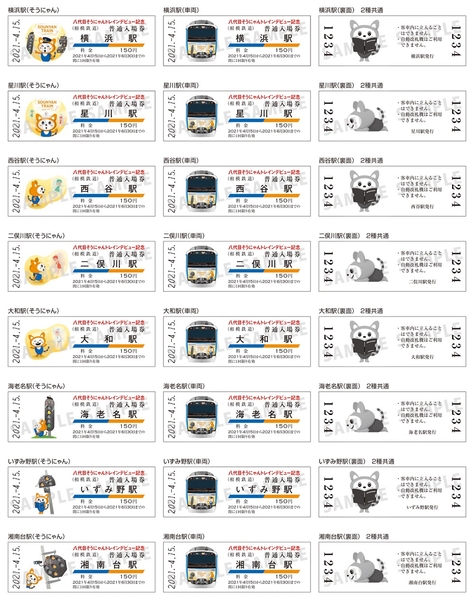 記念入場券セット 入場券（イメージ）