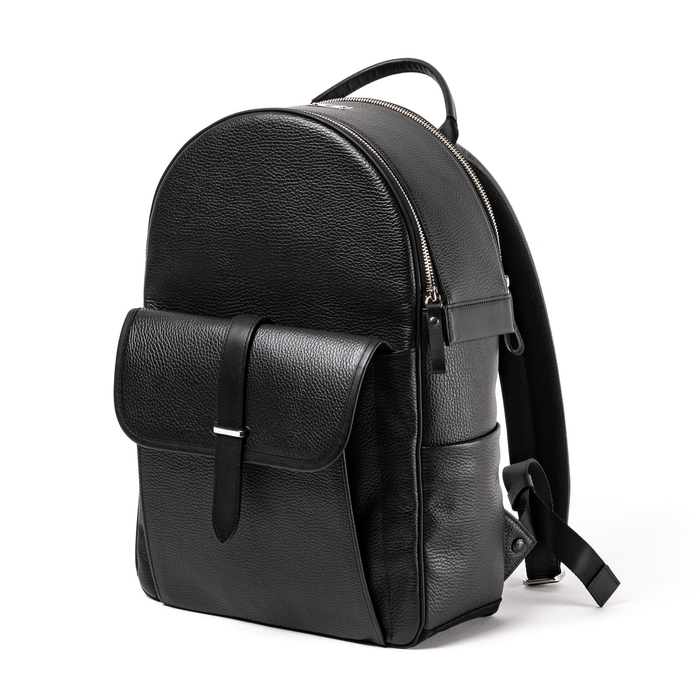 プレミアム レザー・カメラバックパック - フロント 2-