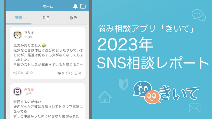 悩み相談サイトきいて2023年レポート