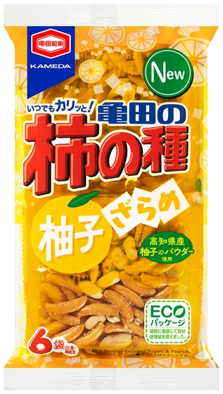 『131g 亀田の柿の種 柚子ざらめ』