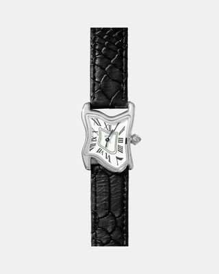 Small Silver White Black