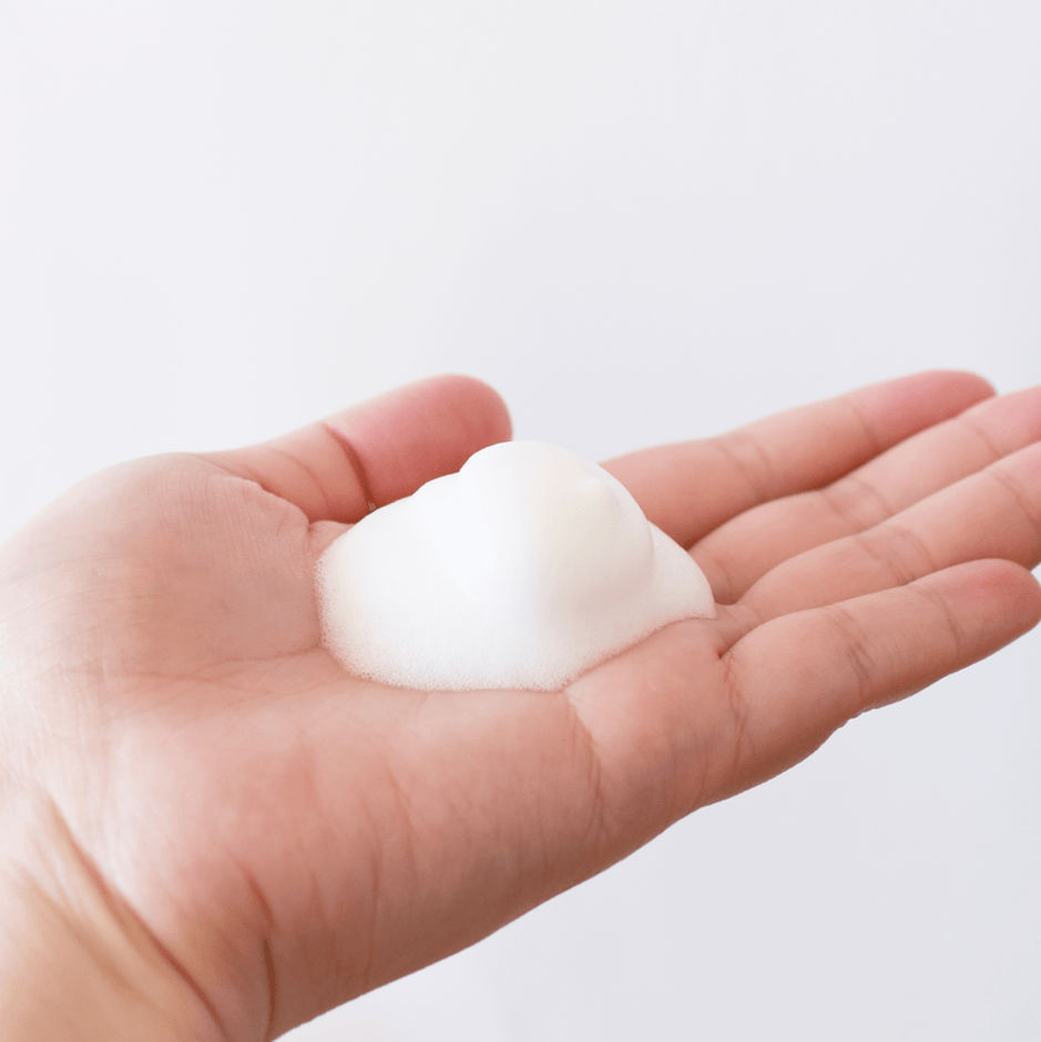 最後までへこたれない泡。