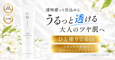 【楽天市場に登場】ひと塗りで自然に明るく、垢抜け肌に。　　　　　　　　　　　　　　　　　　　　　　　　　　　　　　　　　　　　　　　　　　　　　　　　　　　　　　　　　　　　　　　　　　　　　　　　　　　　　　　　　薬用『ダブル美白ホワイトクリーム　白輝（はっき）』
2026年10月4日（日）から楽天お買い物マラソンに合わせて発売！　　
